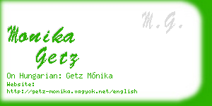 monika getz business card
